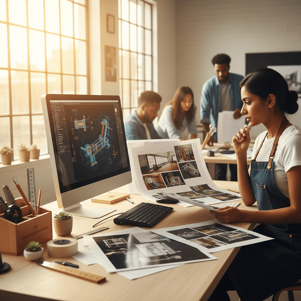 Nexo 3D Print workspace in Cali showing design and printing setup