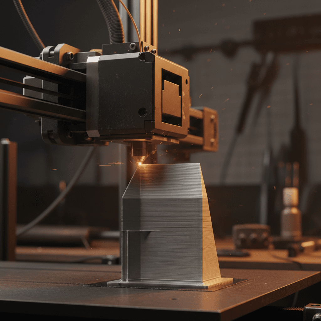 3D printer extruding material for rapid prototype